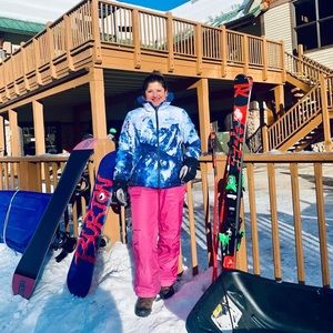 Patagonia pink ski pants medium